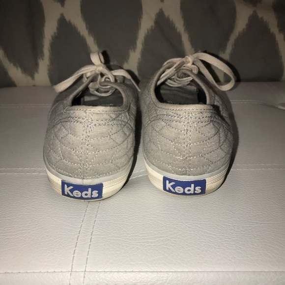 Cute grey quilted keds sneakers - Picture 4 of 7